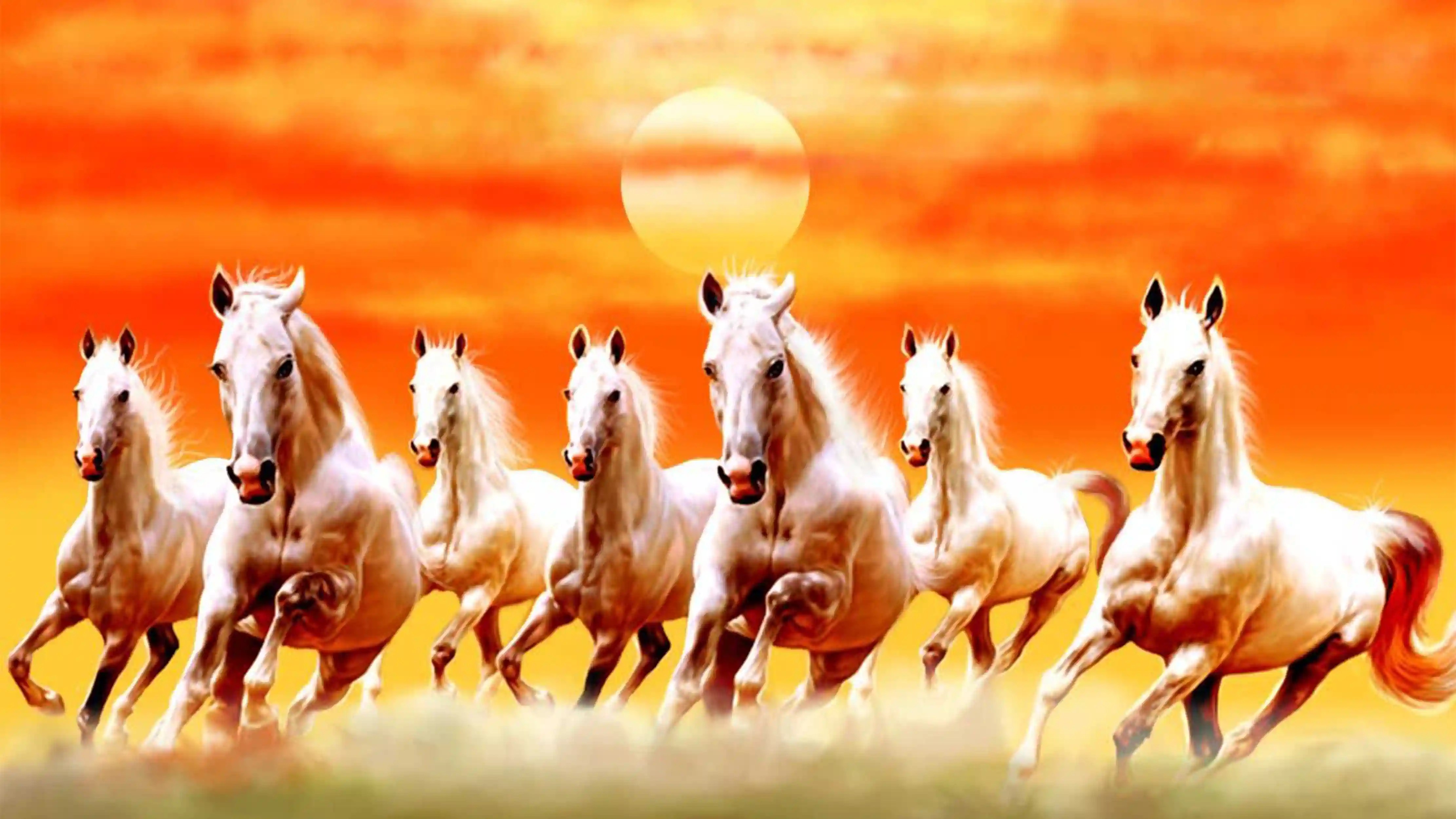 7 Horses Painting with Vastu Direction to Success At Home